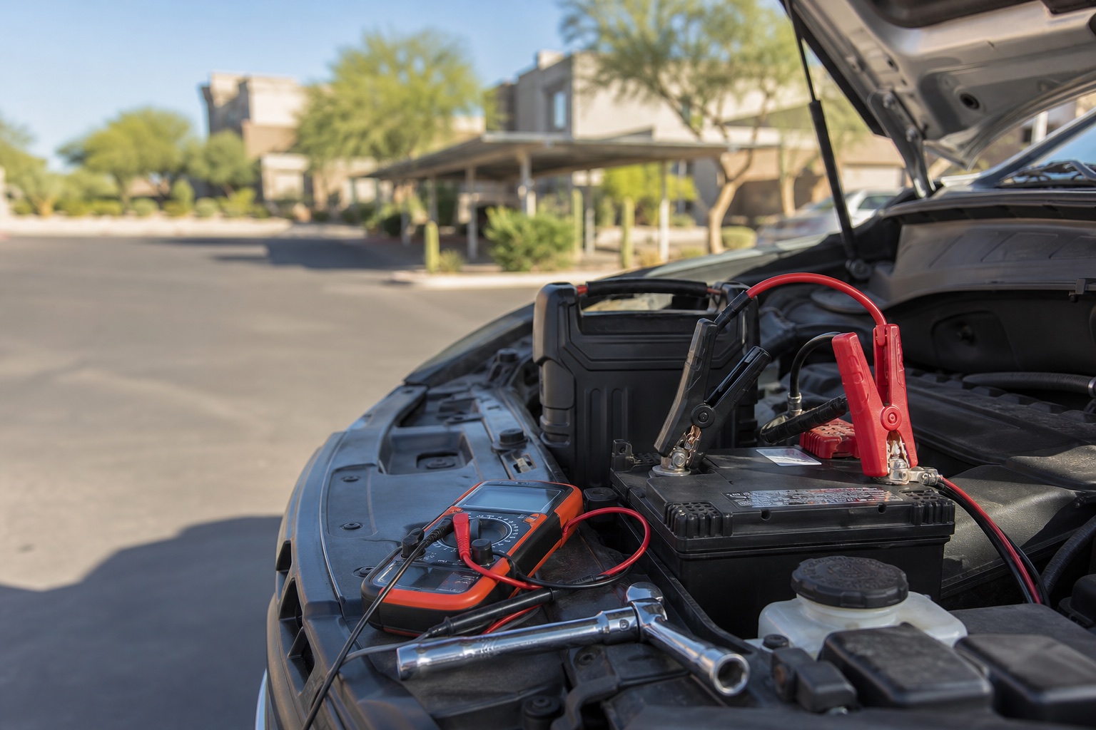 Westminster mobile mechanic checking a vehicle